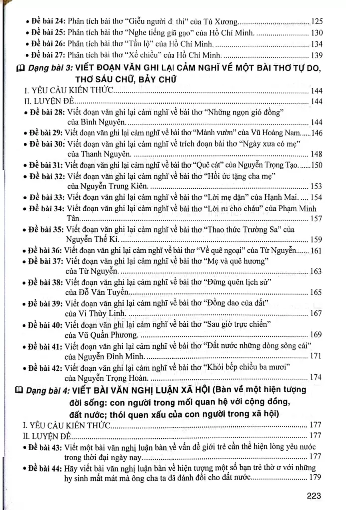 NHỮNG BÀI VĂN, ĐOẠN VĂN THAM KHẢO MÔN NGỮ VĂN LỚP 8 (Theo Chương trình GDPT mới)